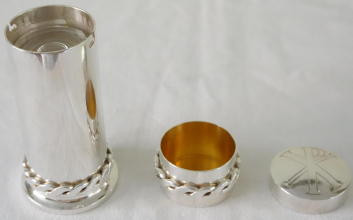 Sterling silver dual purpose Communion Pyx